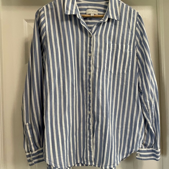 Lucky Brand Stripped Button Down - Picture 2 of 3
